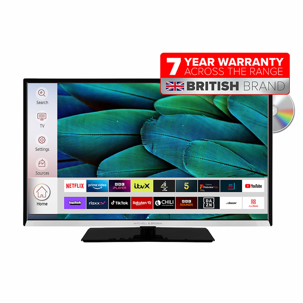 Mitchell-and-Brown 32inch SMART LED HD Ready Freeview DVD