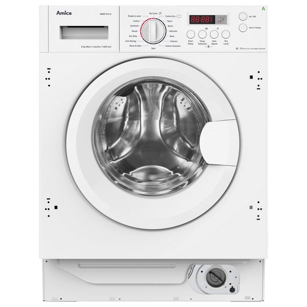 Amica 1400rpm Integrated Washer Dryer 8kg/6kg Load