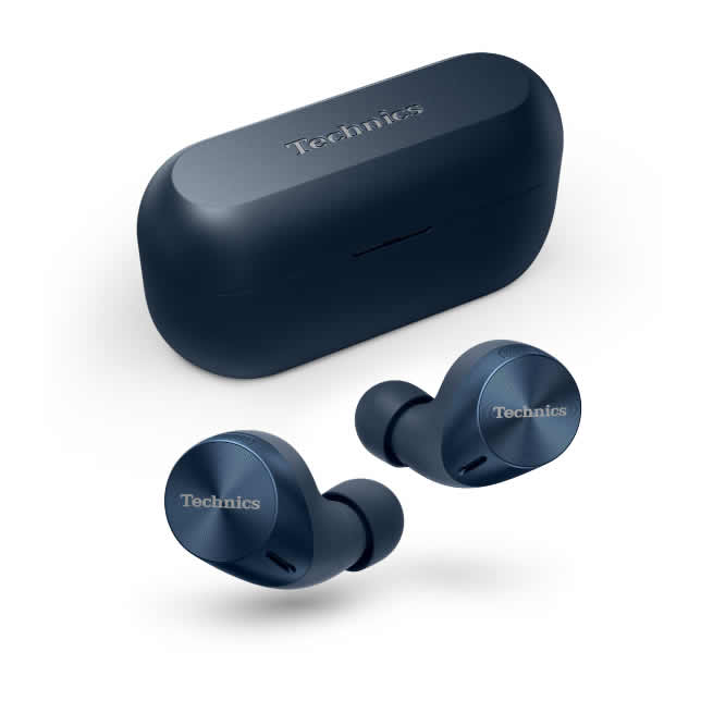Technics Bluetooth Wireless Earbuds Built-in Alexa Midnight Blue