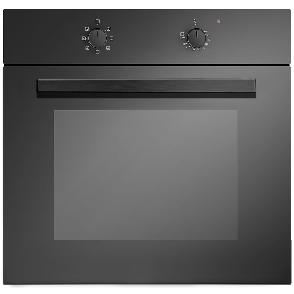 Teknix Built-in Single Electric Oven 13-Amp Connection Black
