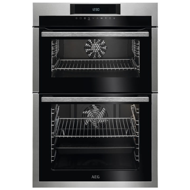 AEG DCE731110M Built-In Double Oven, Stainless Steel