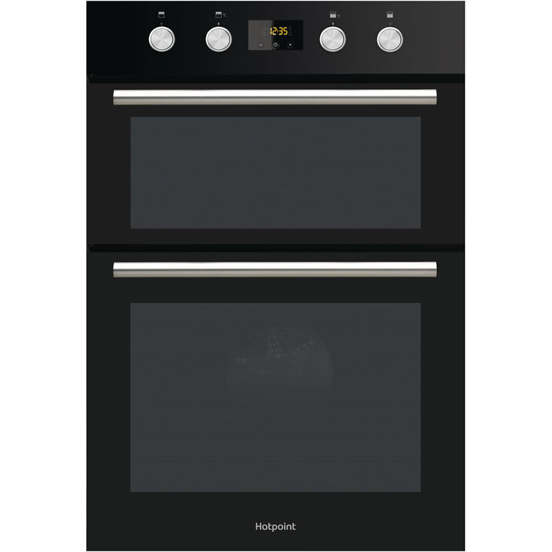 Hotpoint Built-in Double Electric Oven Fan Class A Black