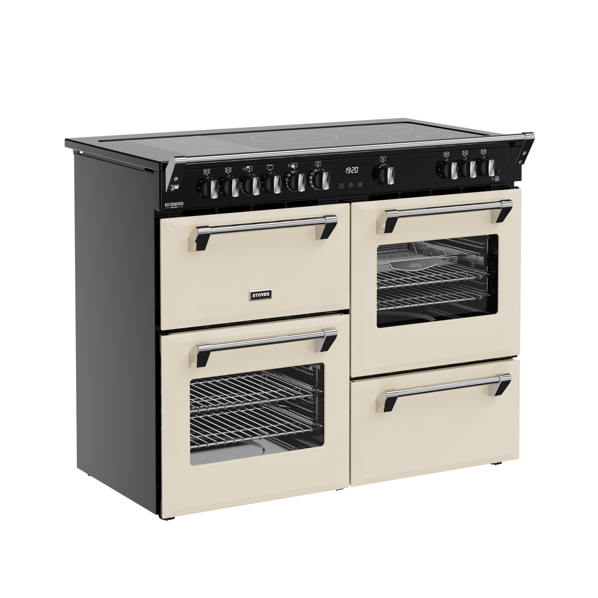 Stoves 1100mm Deluxe Electric Range Cooker Induction Hob Cream