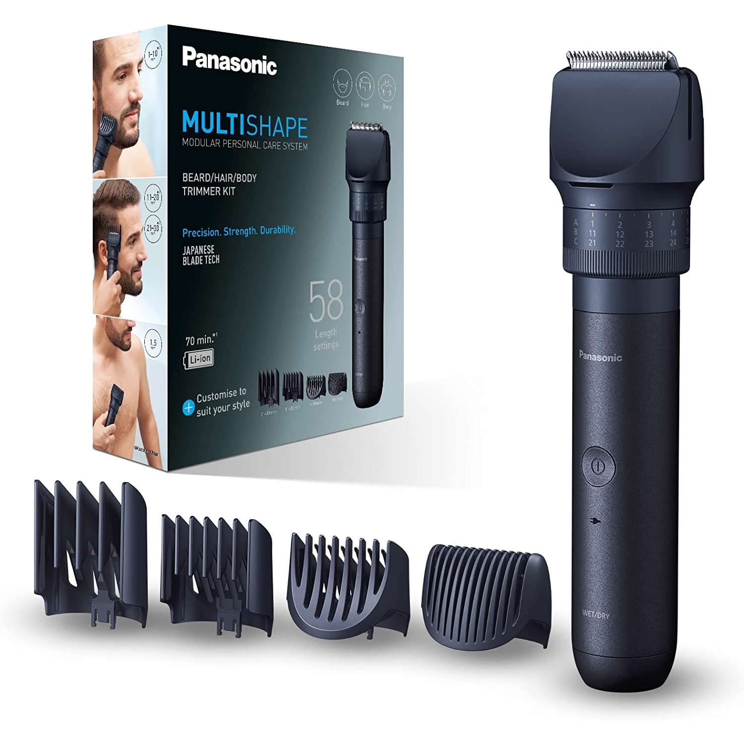 Panasonic MULTISHAPE Beard/Hair/Body Trimmer Kit Rechargeable