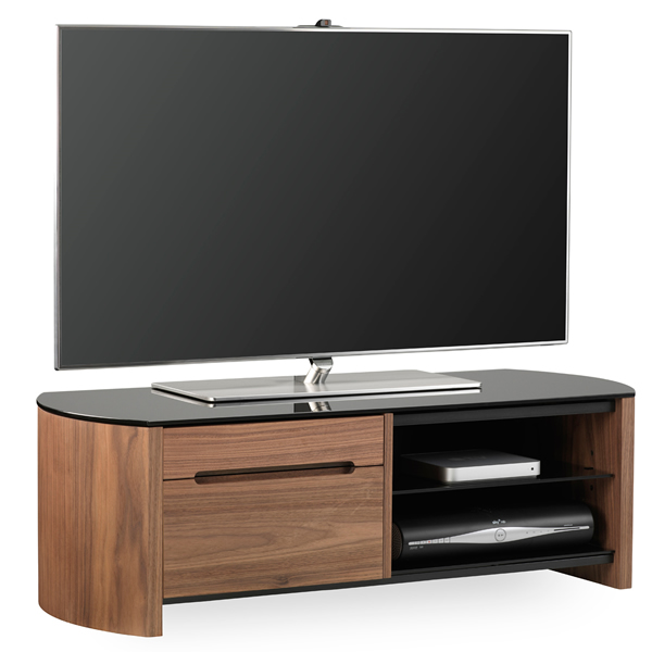 Alphason 1100mm Wide TV Cabinet Max Screen Size 50inch Walnut
