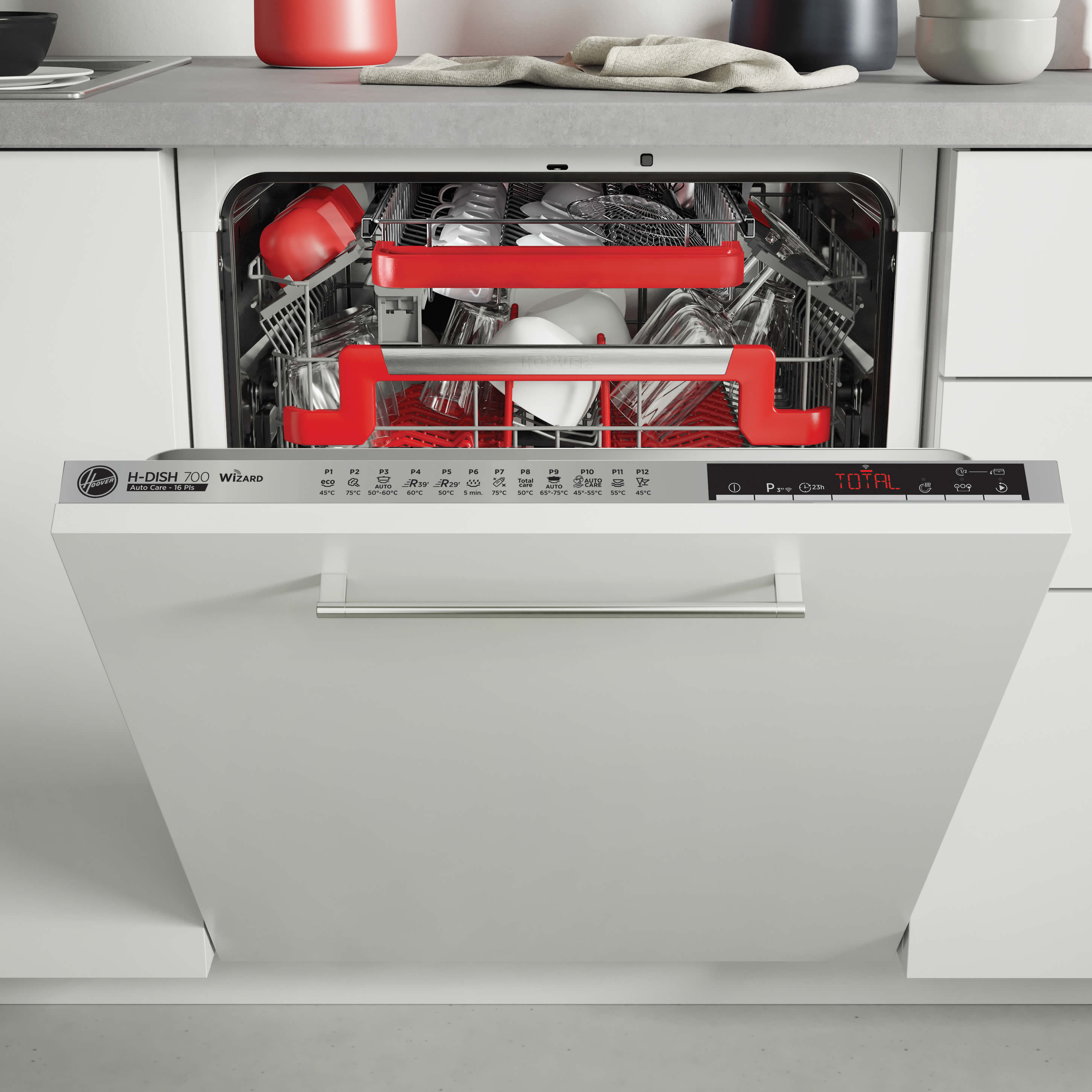 Hoover 16-Place Integrated Dishwasher Wi-Fi Bluetooth Class F