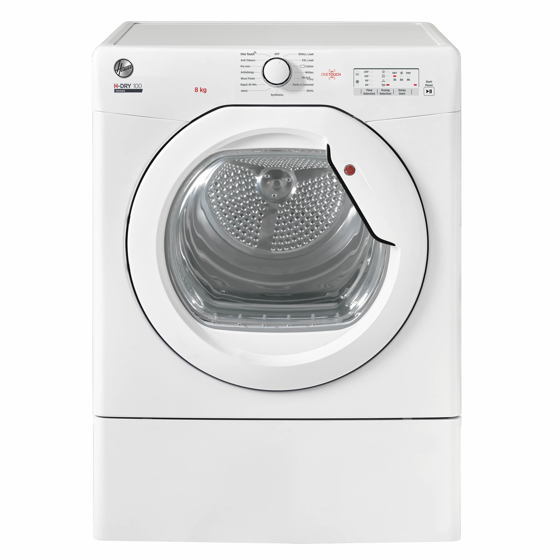 Hoover 8kg Load Vented Tumble Dryer Class C White