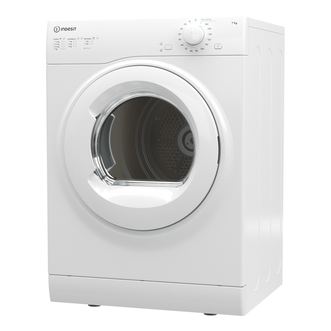Indesit 8kg Load Vented Tumble Dryer Class C White