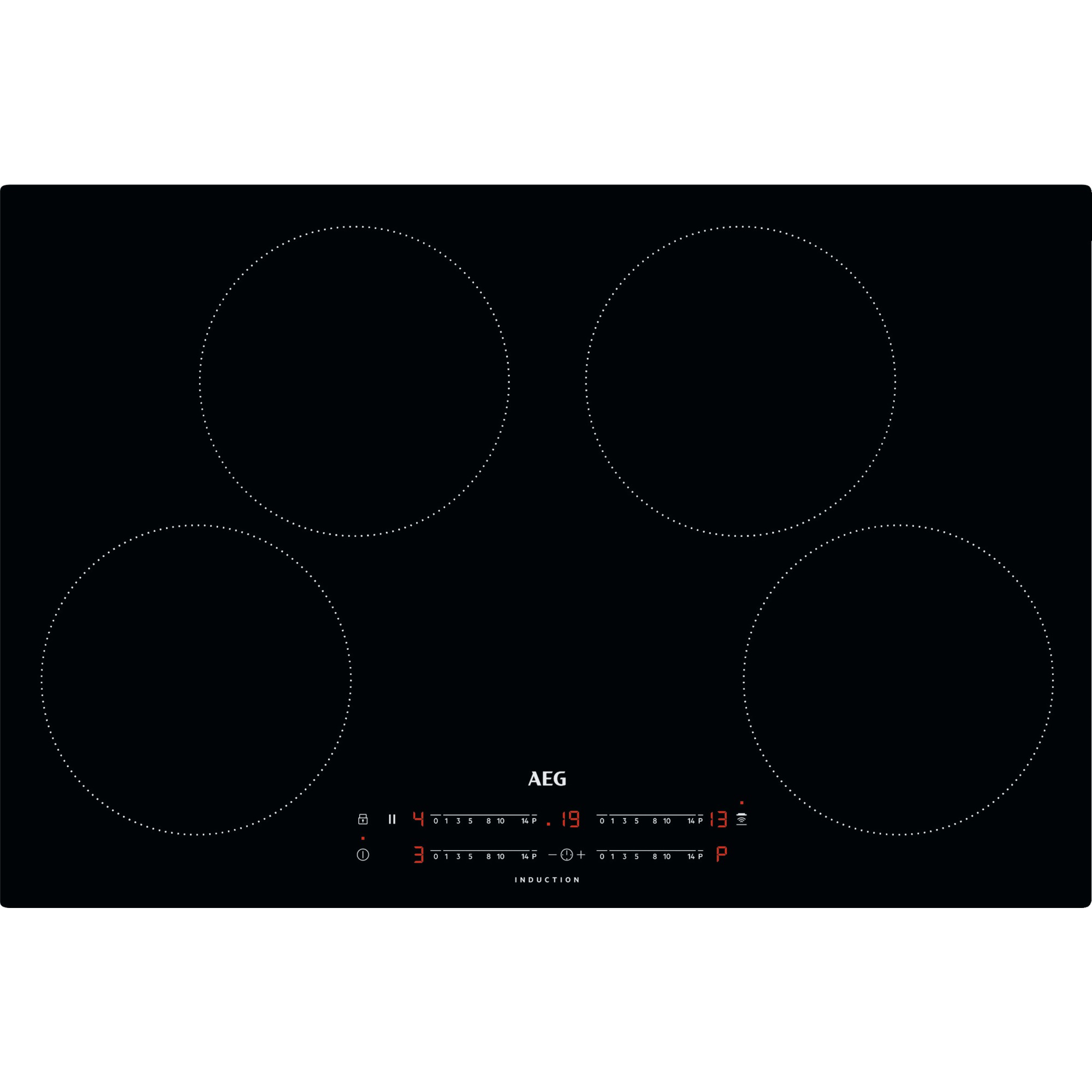 AEG 800mm Induction Hob Touch Control Black