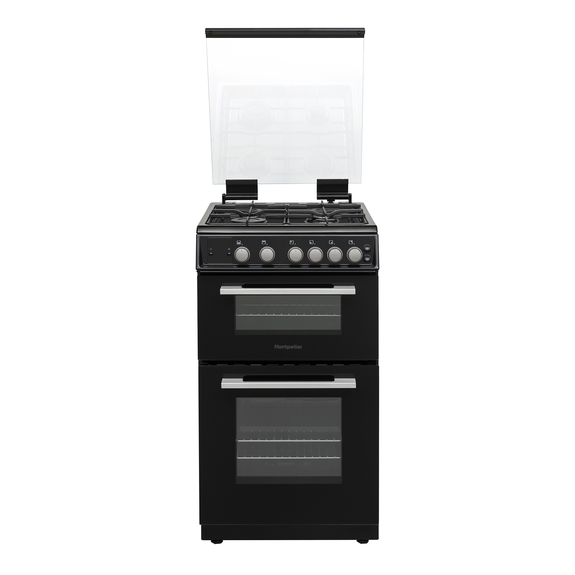 Montpellier 500mm Double Gas Oven & Grill Black