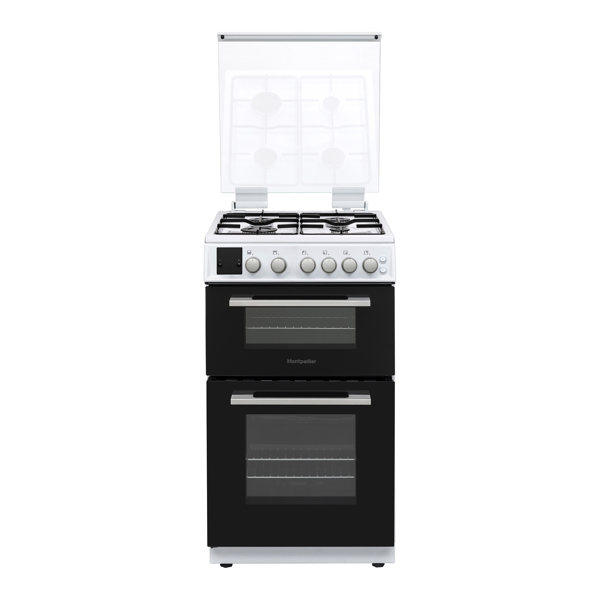 Montpellier 500mm Double Gas Oven and Grill White