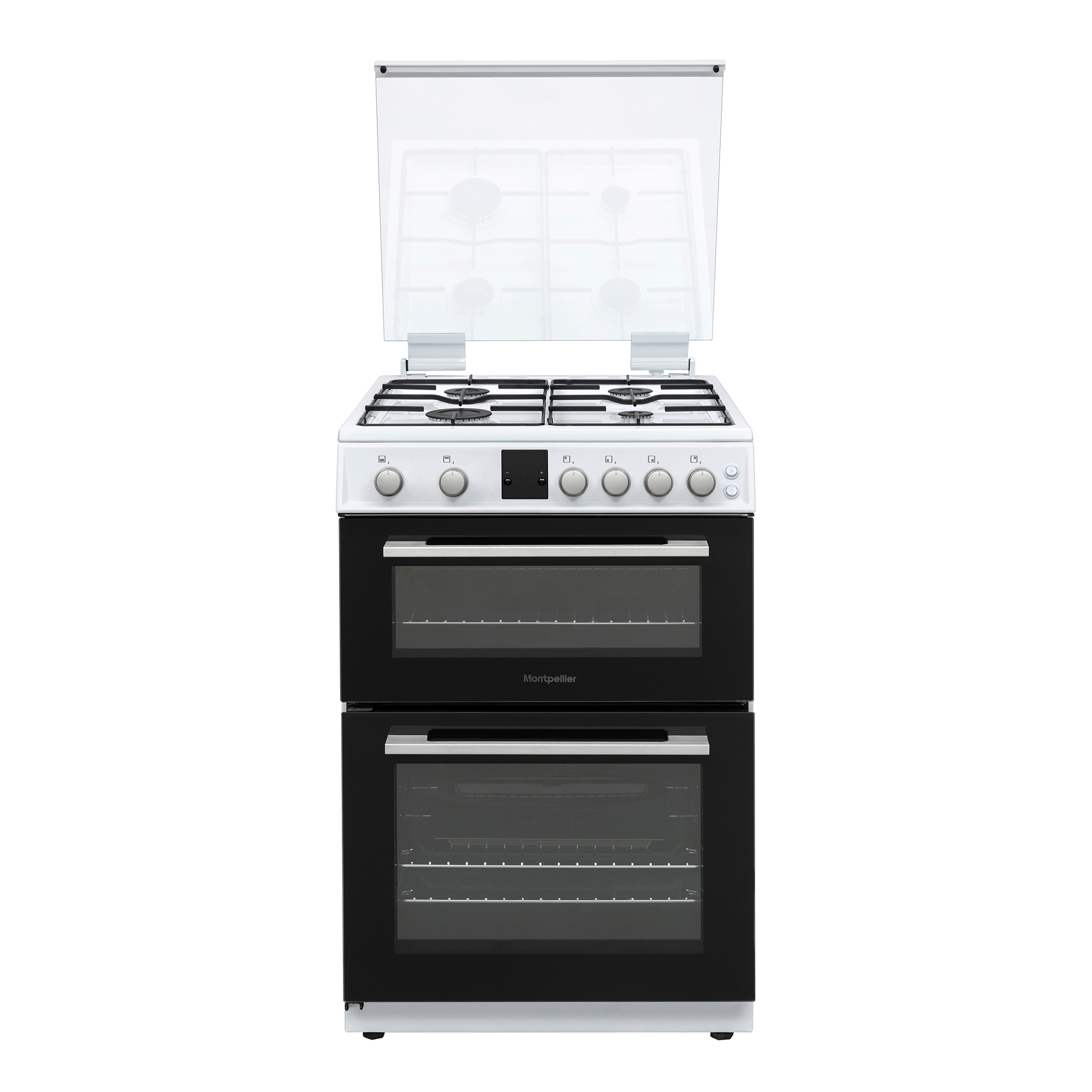 Montpellier 600mm Double Gas Oven and Grill White