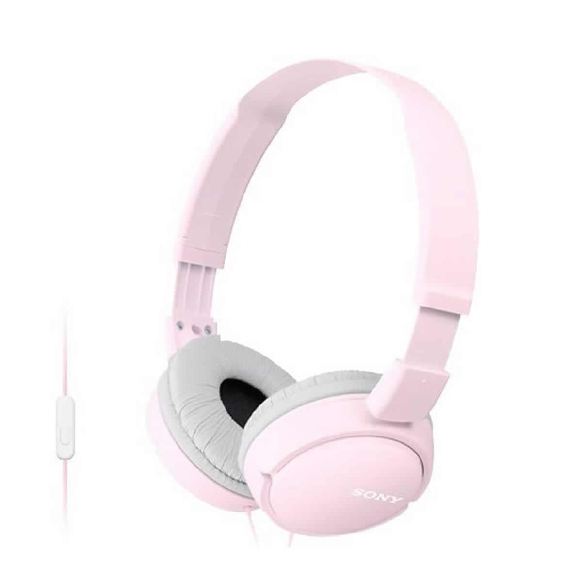 Sony Headband Corded Headphones 30mm Driver Unit Pink