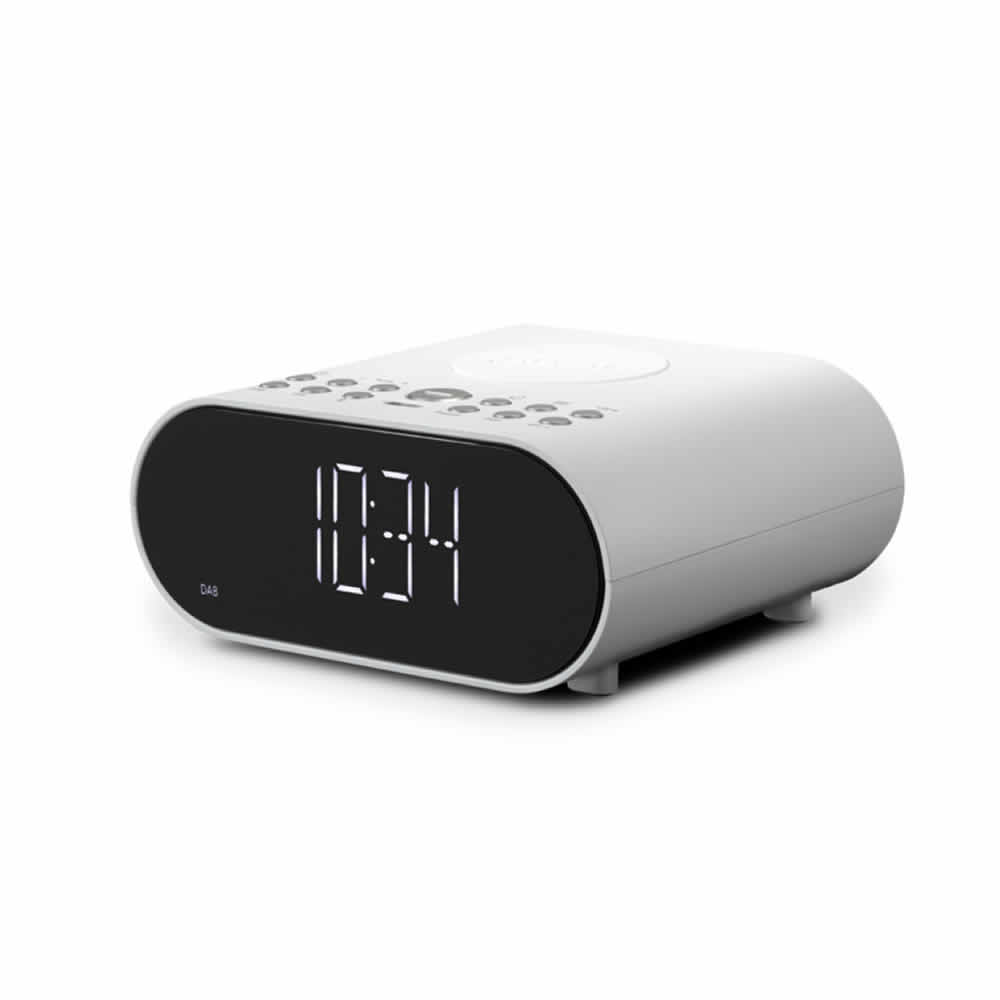 Roberts DAB/DAB+/FM Clock Radio Wireless Phone Charging White