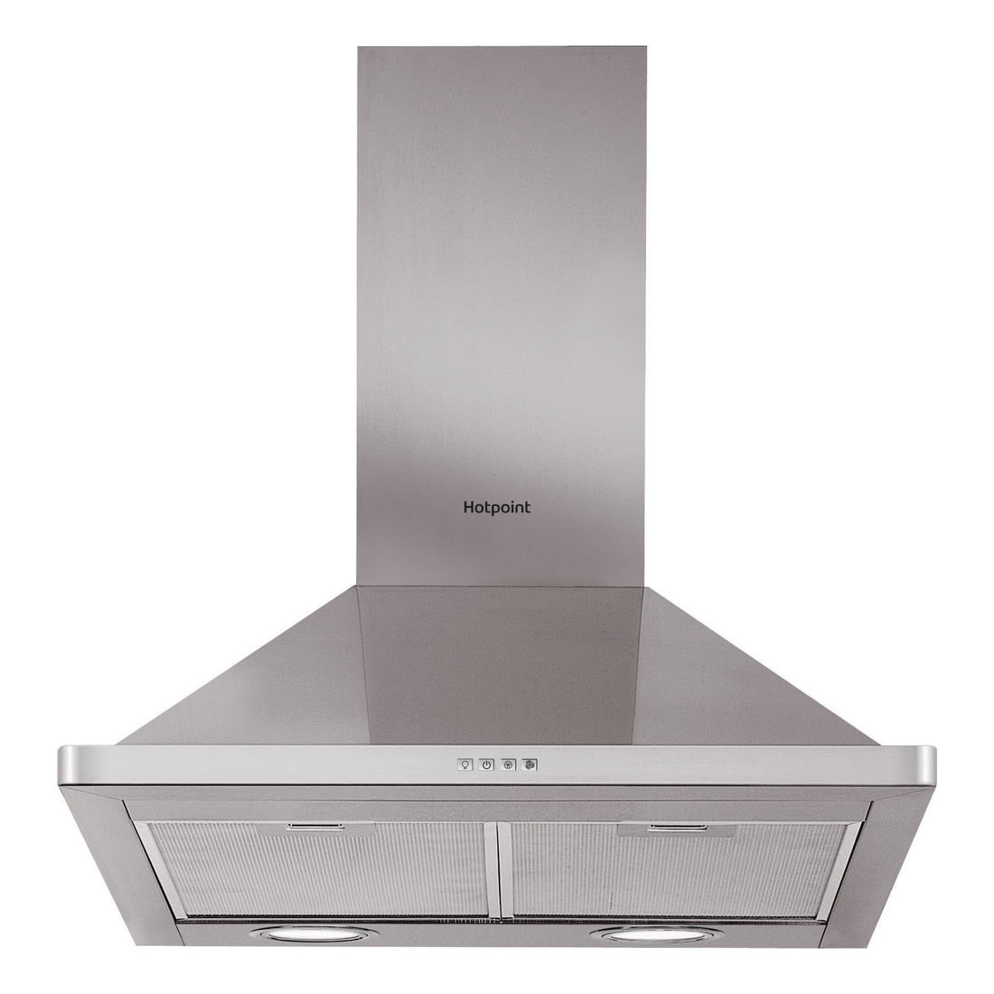 Hotpoint 600mm Cooker Hood 3-Speed Stainless Steel