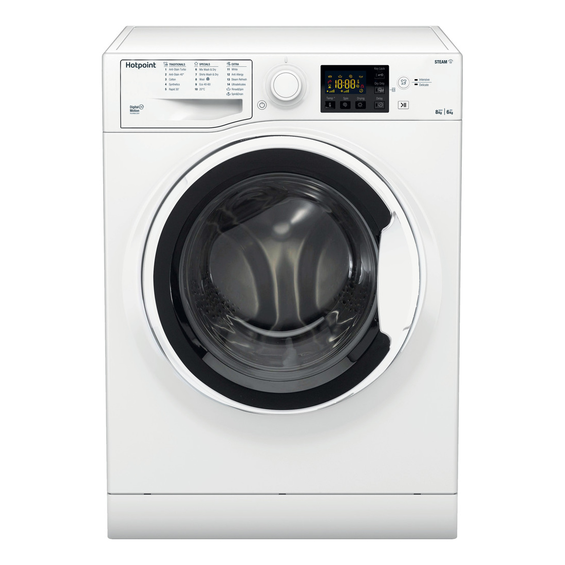 Hotpoint RDG8643WWUKN 8Kg / 6Kg Washer Dryer with 1400 rpm - White - D Rated