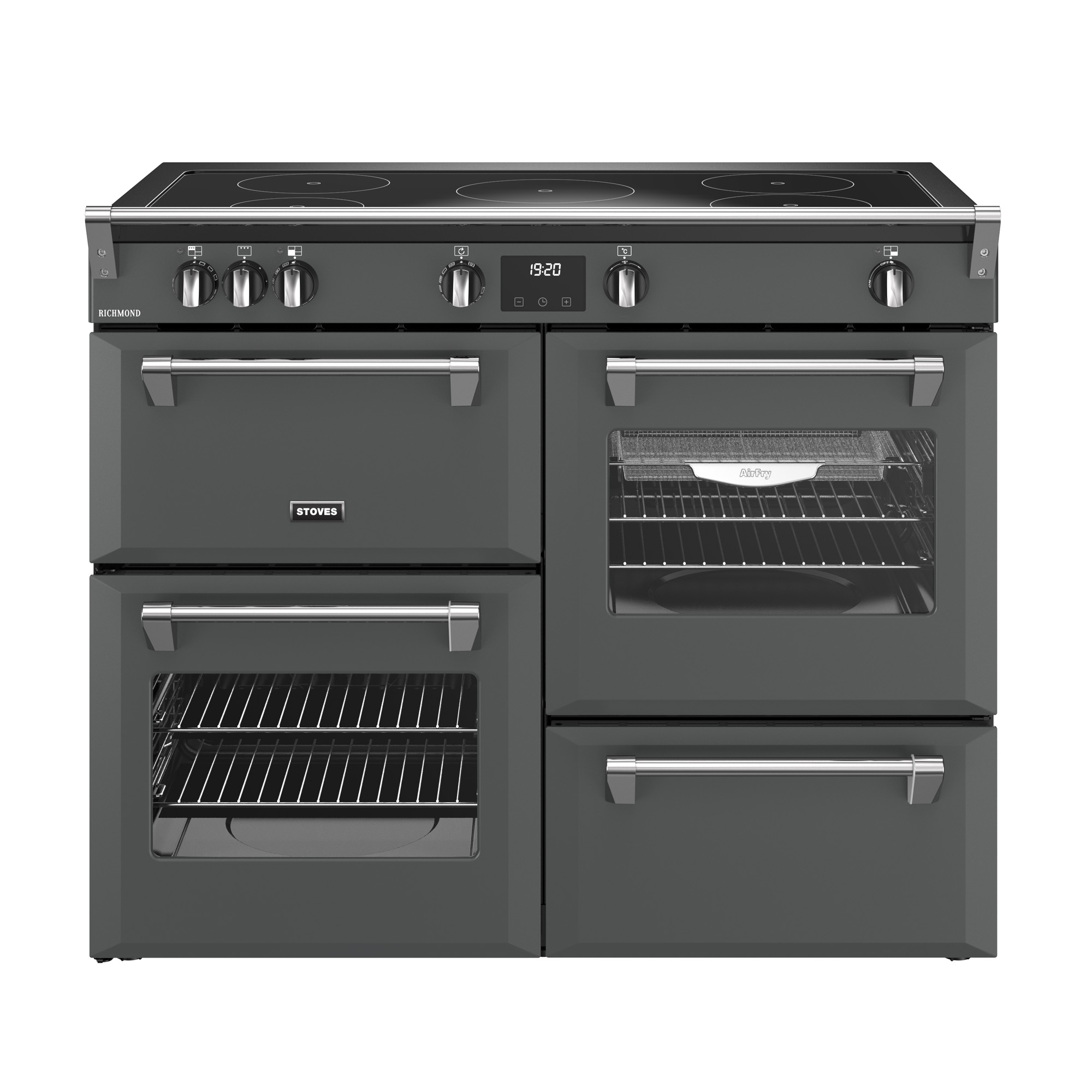 Stoves 1100mm Electric Range Cooker Induction Hob Anthracite