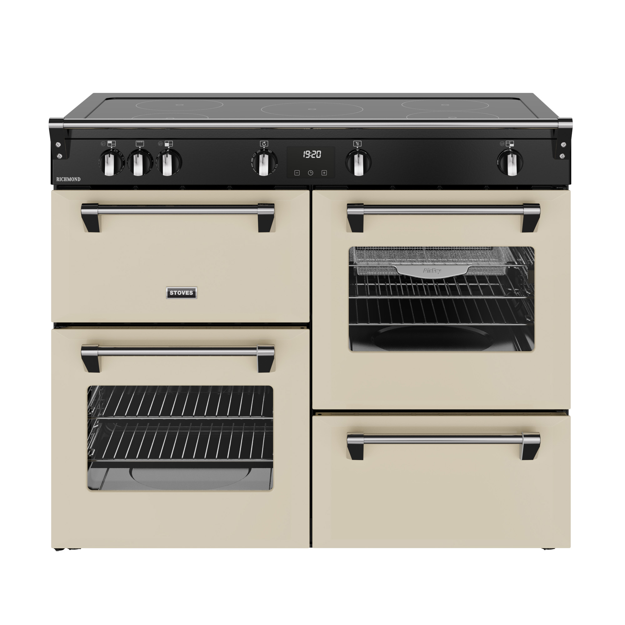 Stoves 1100mm Electric Range Cooker Induction Hob Cream