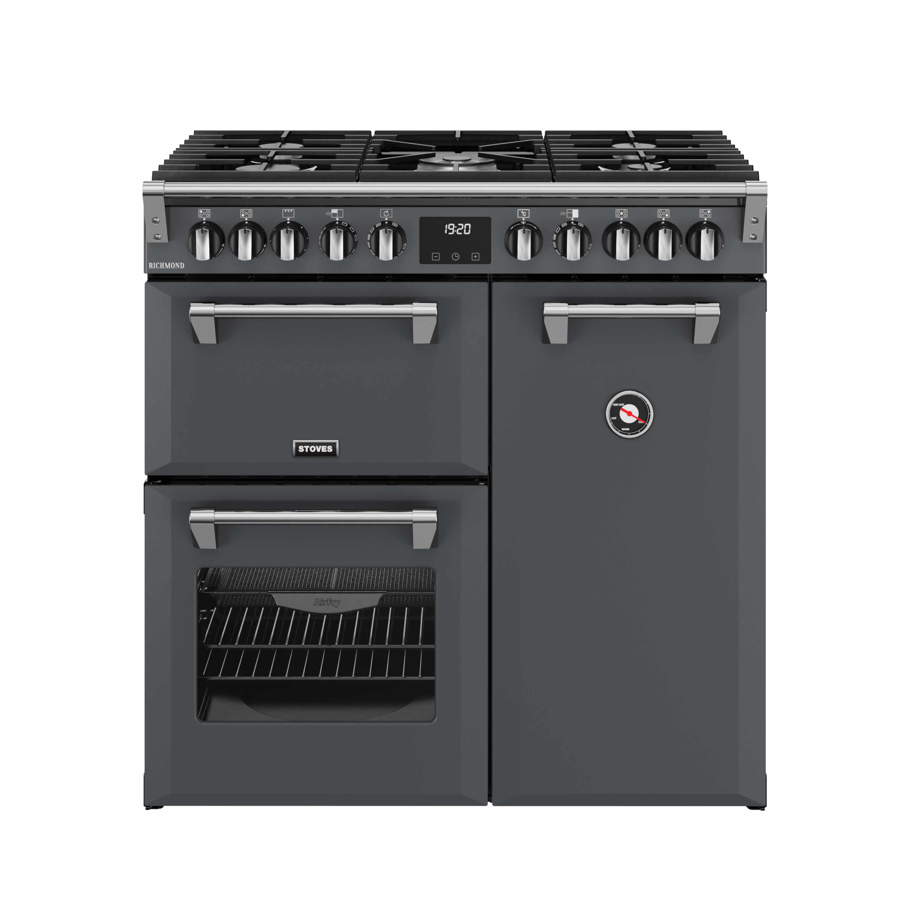 Stoves 900mm Dual Fuel Range Cooker Gas Hob Anthracite