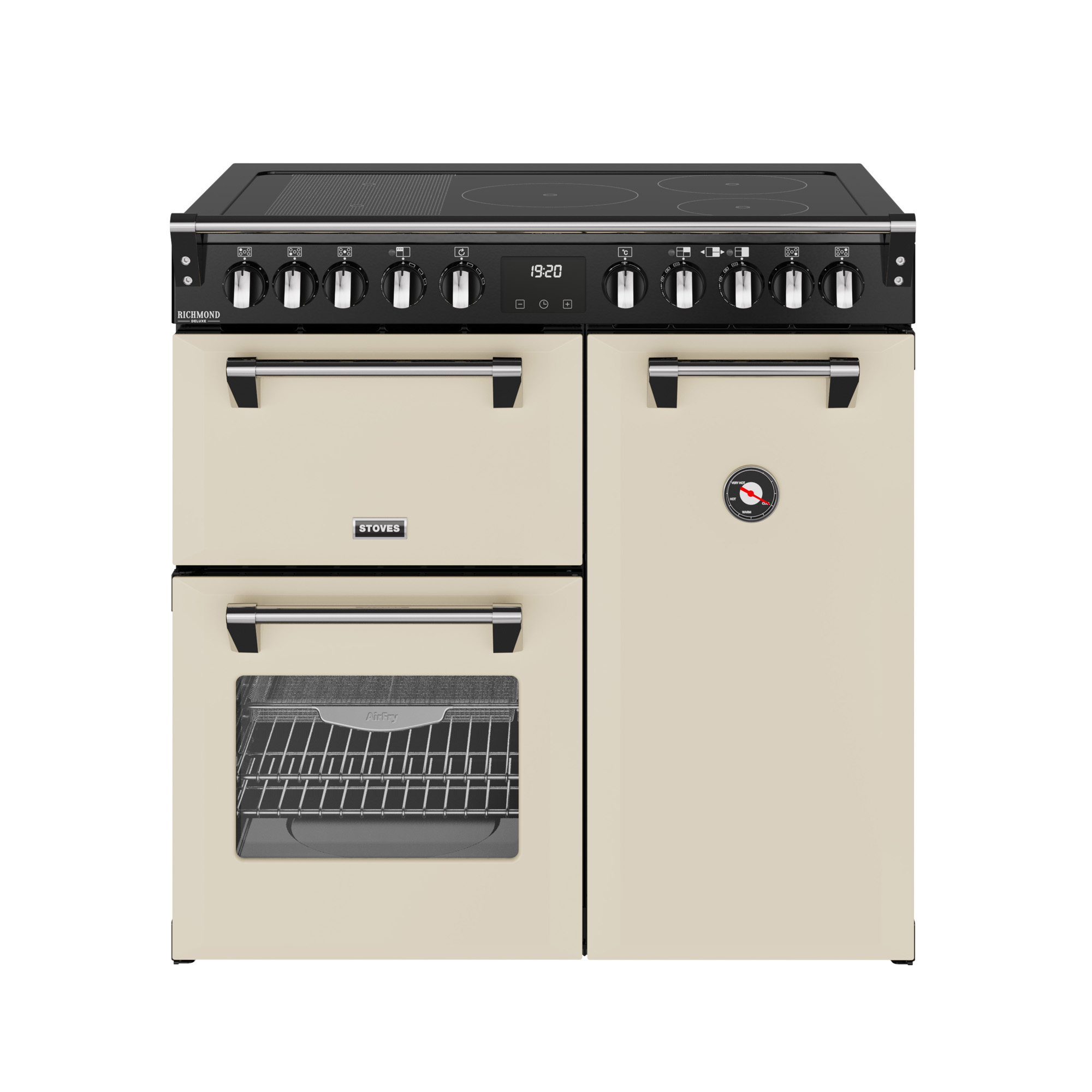 Stoves 900mm Deluxe Electric Range Cooker Induction Hob Cream