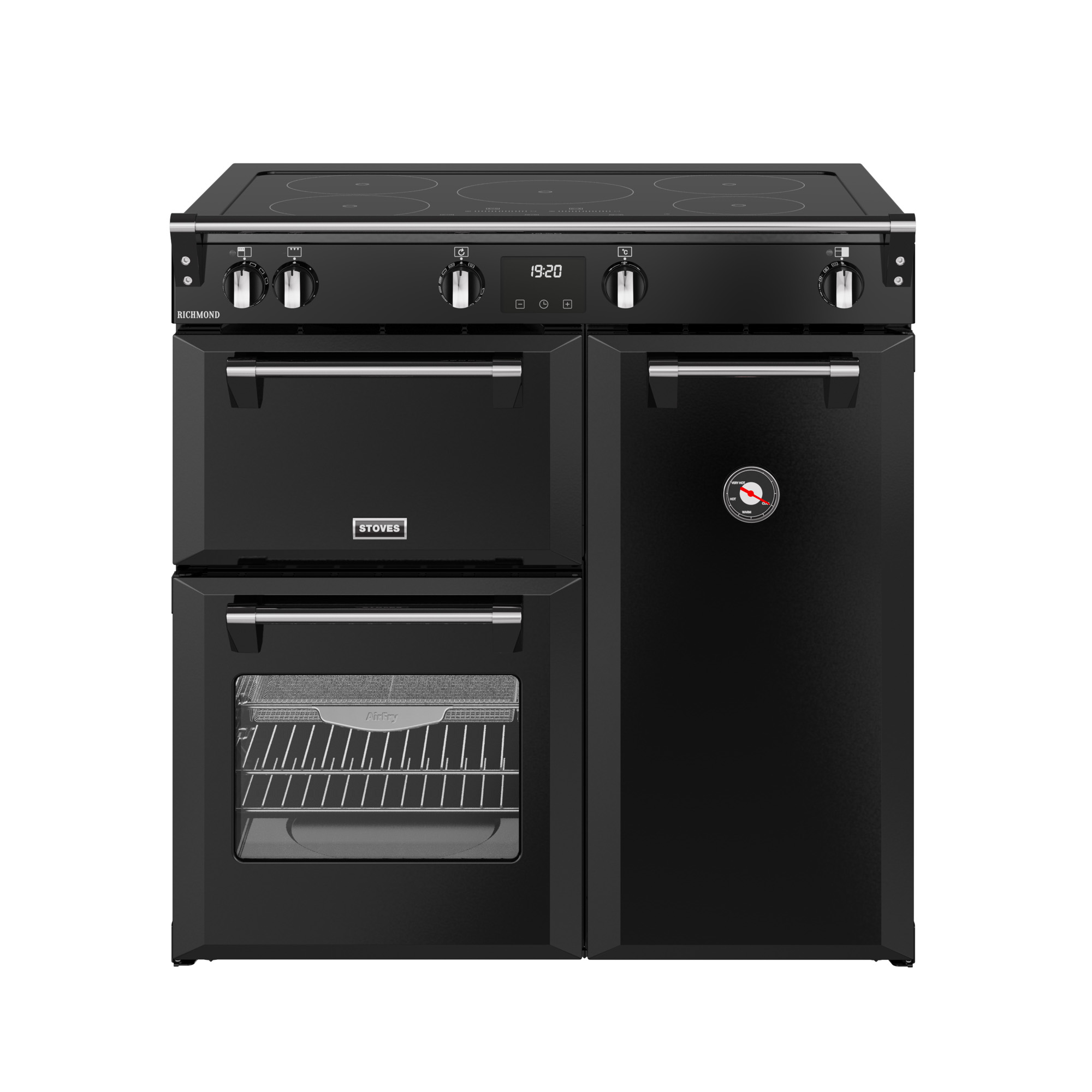 Stoves 900mm Electric Range Cooker Induction Hob Black