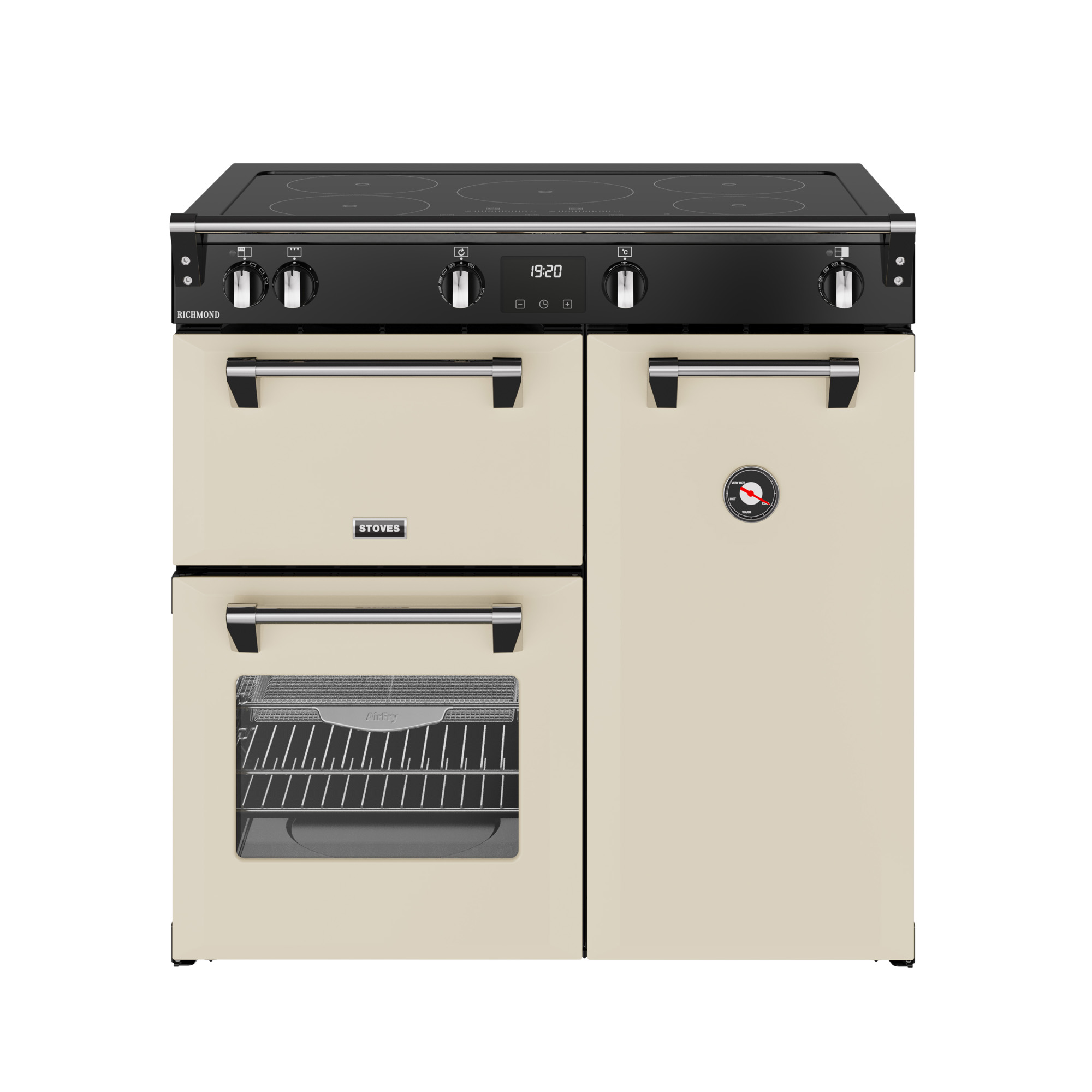 Stoves 900mm Electric Range Cooker Induction Hob Cream