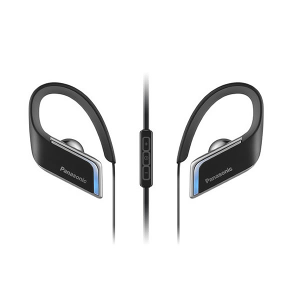 Panasonic Bluetooth Wireless Ear Phones 6-hour Playback Black