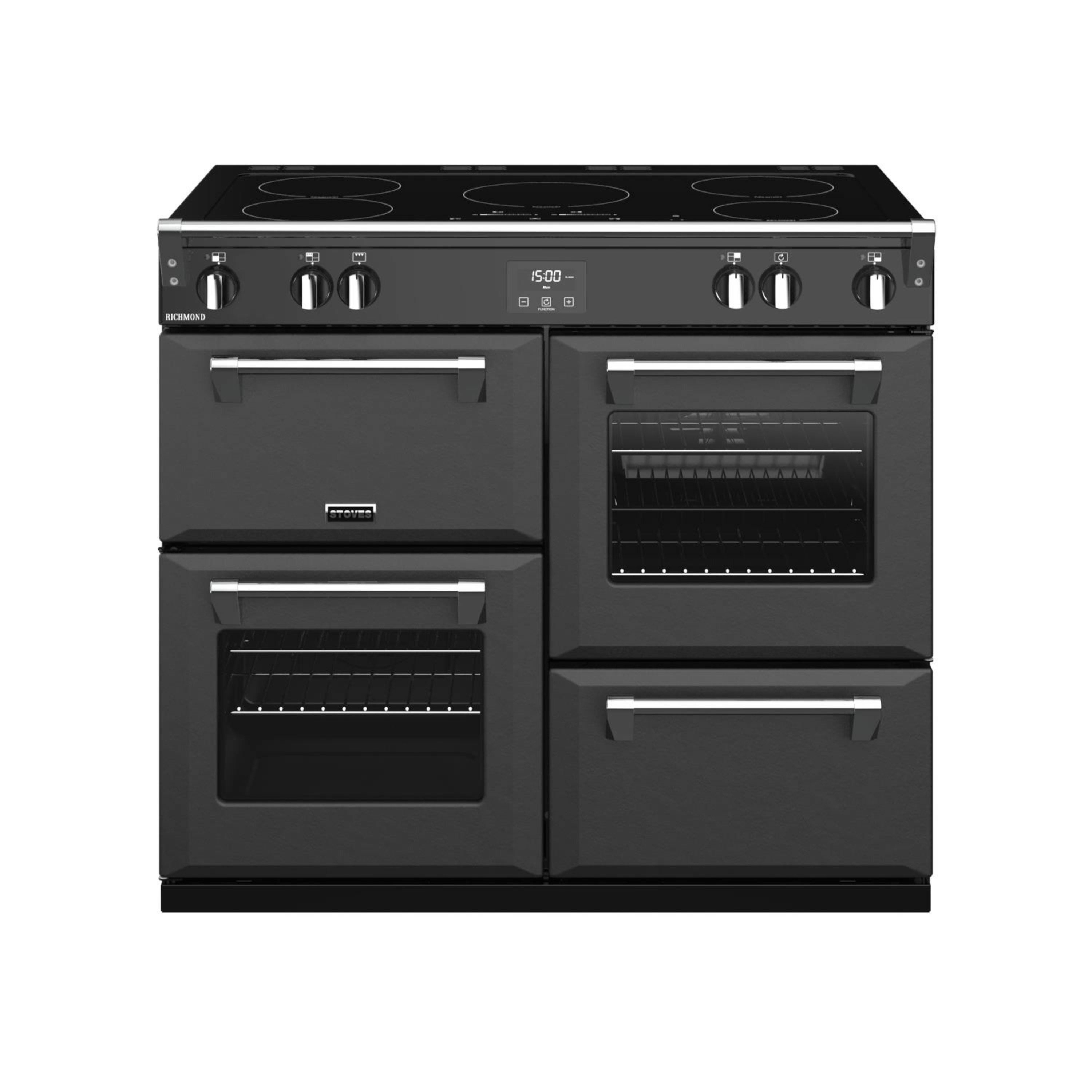 Stoves 1000mm Electric Range Cooker Induction Hob Anthracite