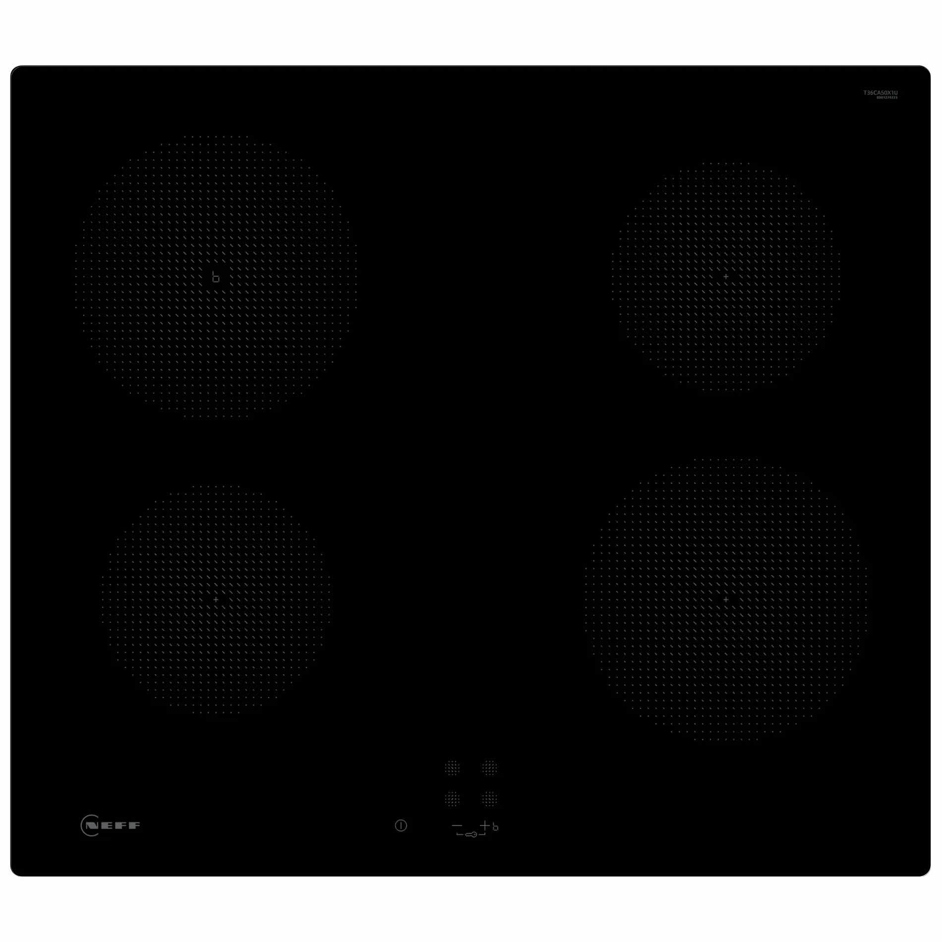 Neff 4-Zone Induction Hob Touch Control Black