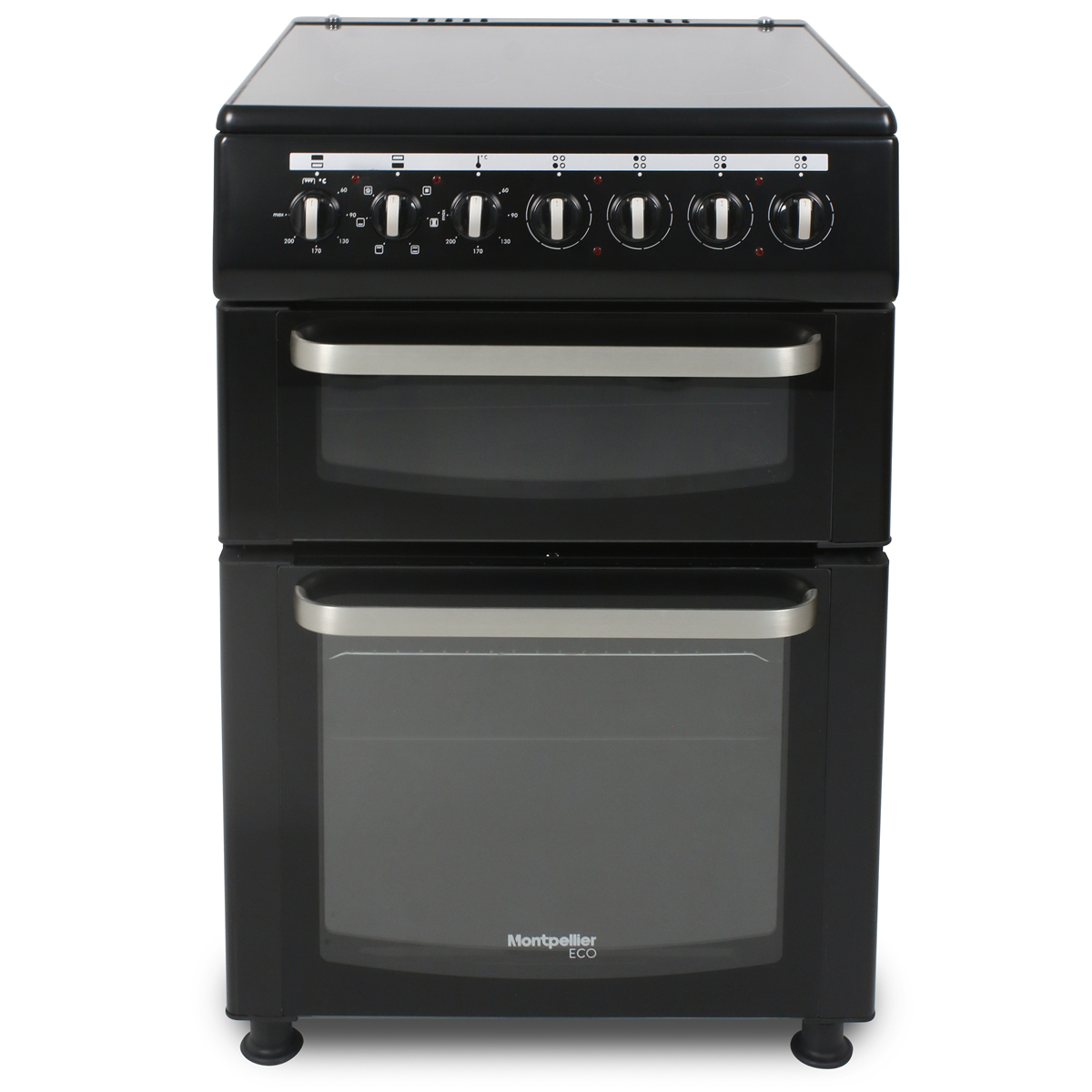 Montpellier 600mm Twin Cavity Electric Oven & Grill Ceramic Hob