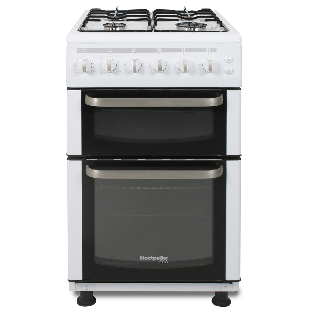 Montpellier 500mm Twin Cavity Gas Oven & Grill 4-Burner Hob