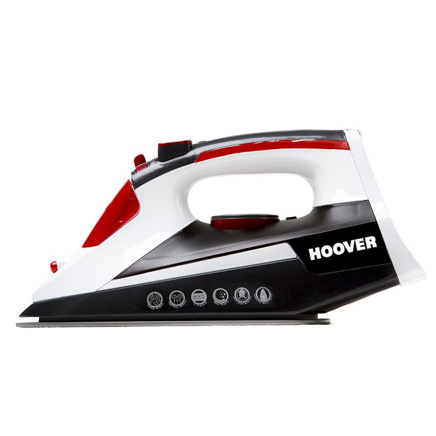Hoover 2500Watts Steam Iron Turbo Red/White/Black