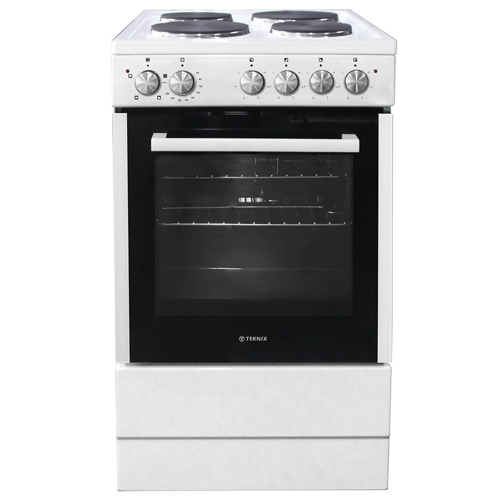 Teknix 500mm Electric Single Oven 4 x Solid Hot Plates