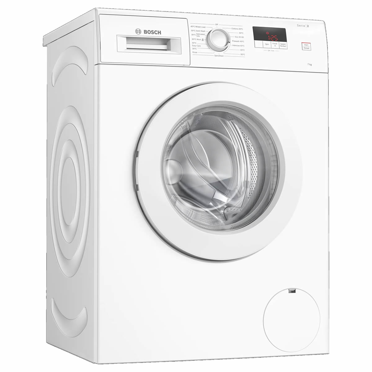 Bosch WAJ24006GB Freestanding Washing Machine, 7kg Load, A+++ Energy Rating, 1200rpm Spin, White