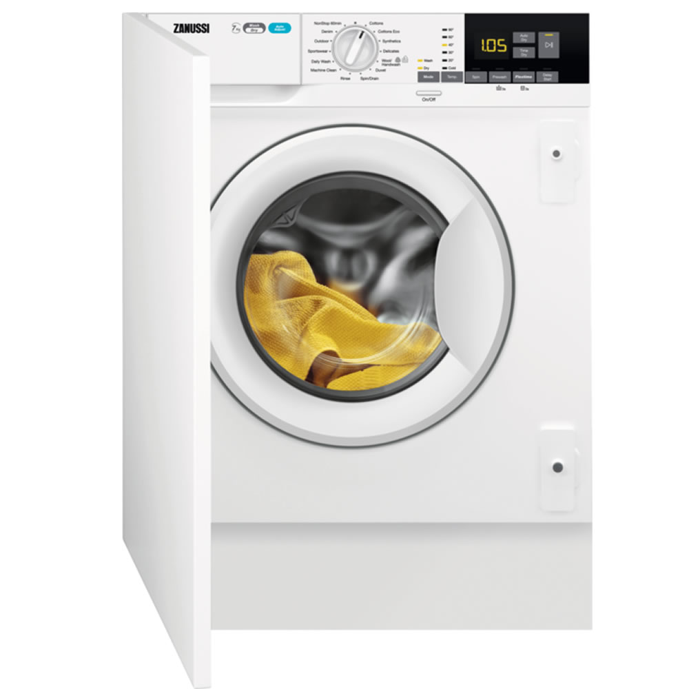 Zanussi Z716WT83BI Integrated 7Kg / 4Kg Washer Dryer with 1550 rpm - White - E Rated