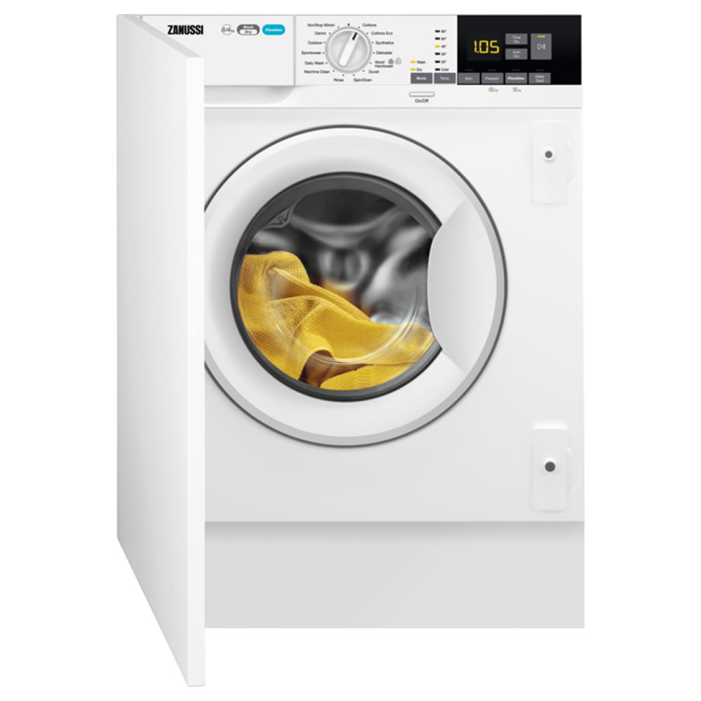Zanussi Z816WT85BI Integrated 8Kg / 4Kg Washer Dryer with 1600 rpm - White - E Rated