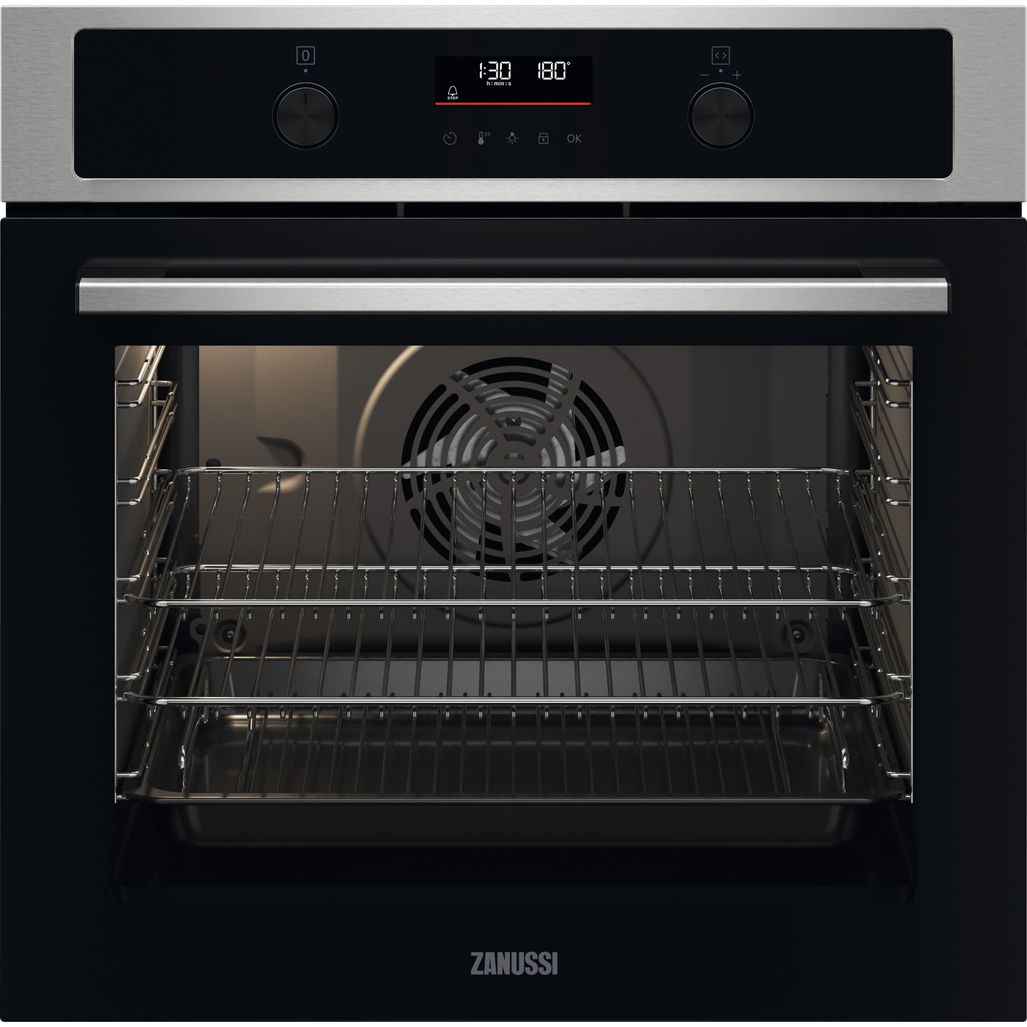 Zanussi Built-in Single Electric Oven with Fan SteamBake