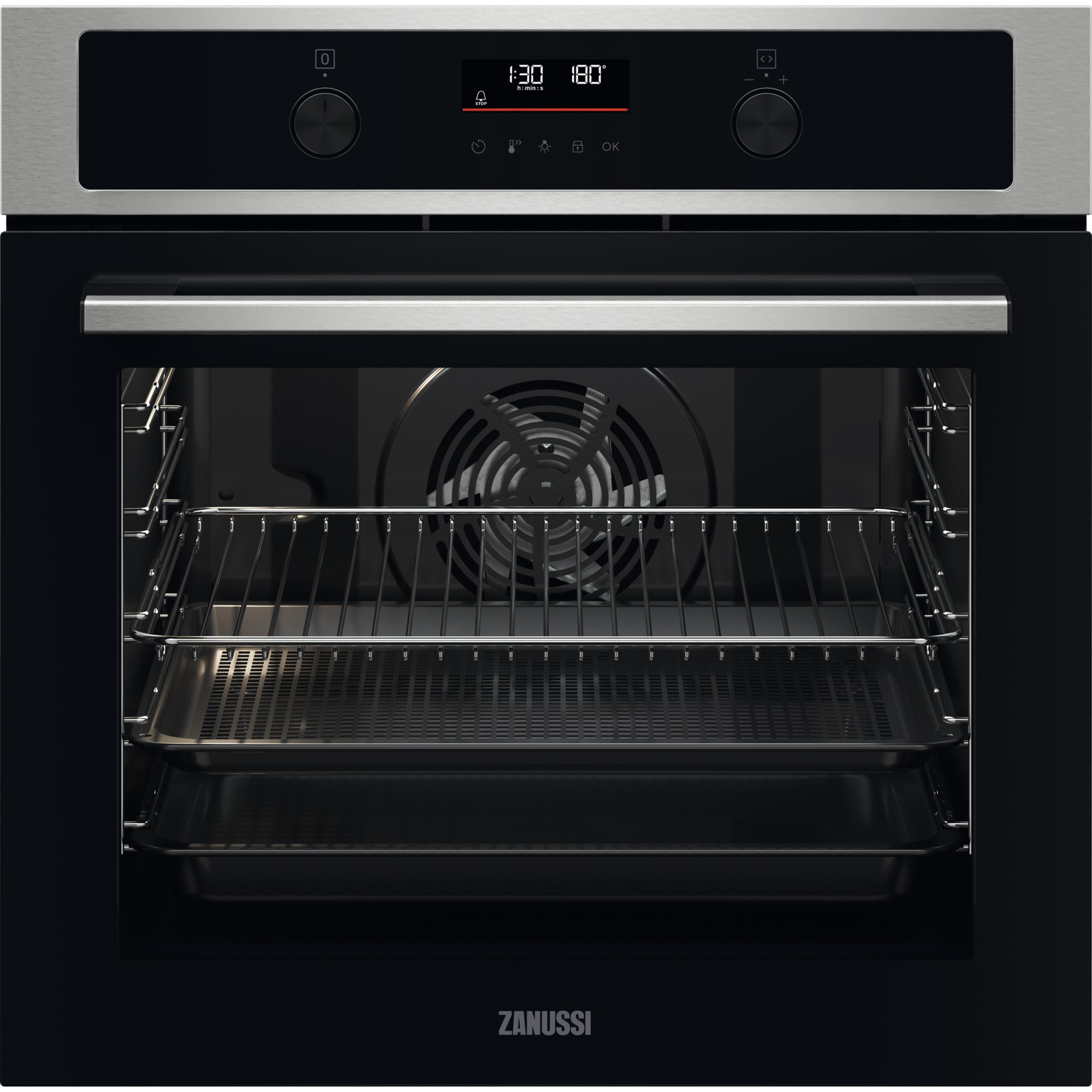 Zanussi Built-in Single Electric Oven AirFry Stainless Steel