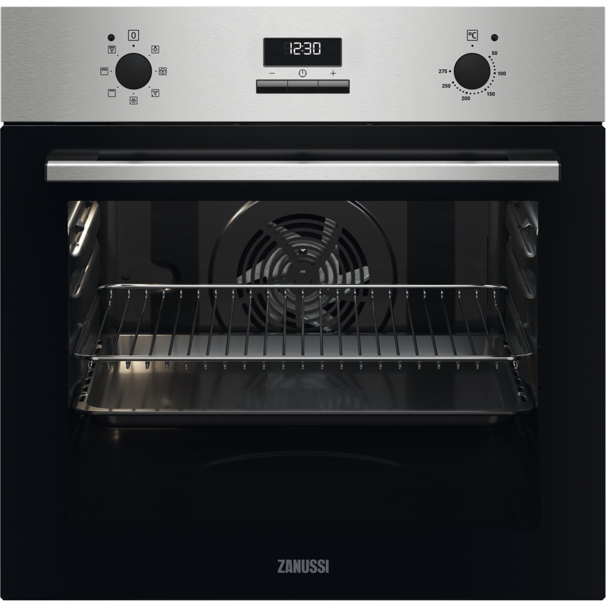 Zanussi Built-in Single Electric Oven with Fan Stainless Steel