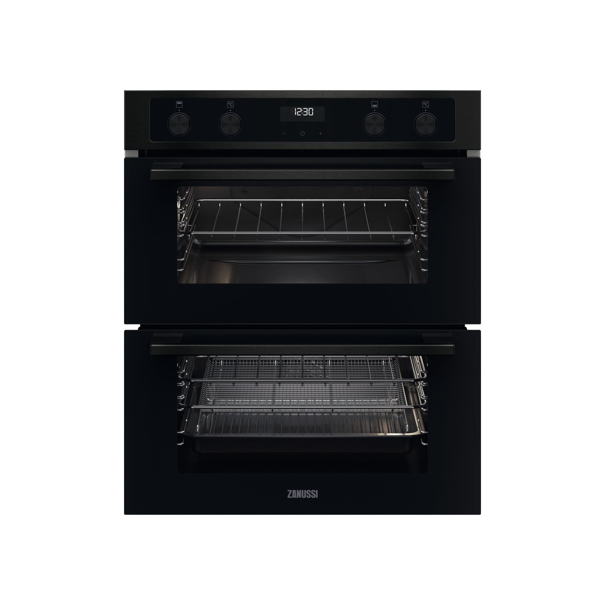 Zanussi Built-in Electric Double Oven Black