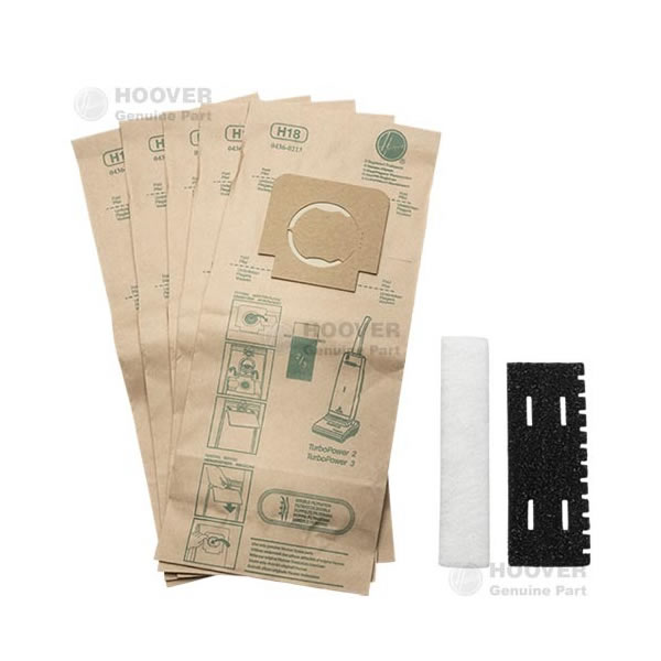 Hoover Disposable Boxed Vacuum Dust Bags 5-Pack