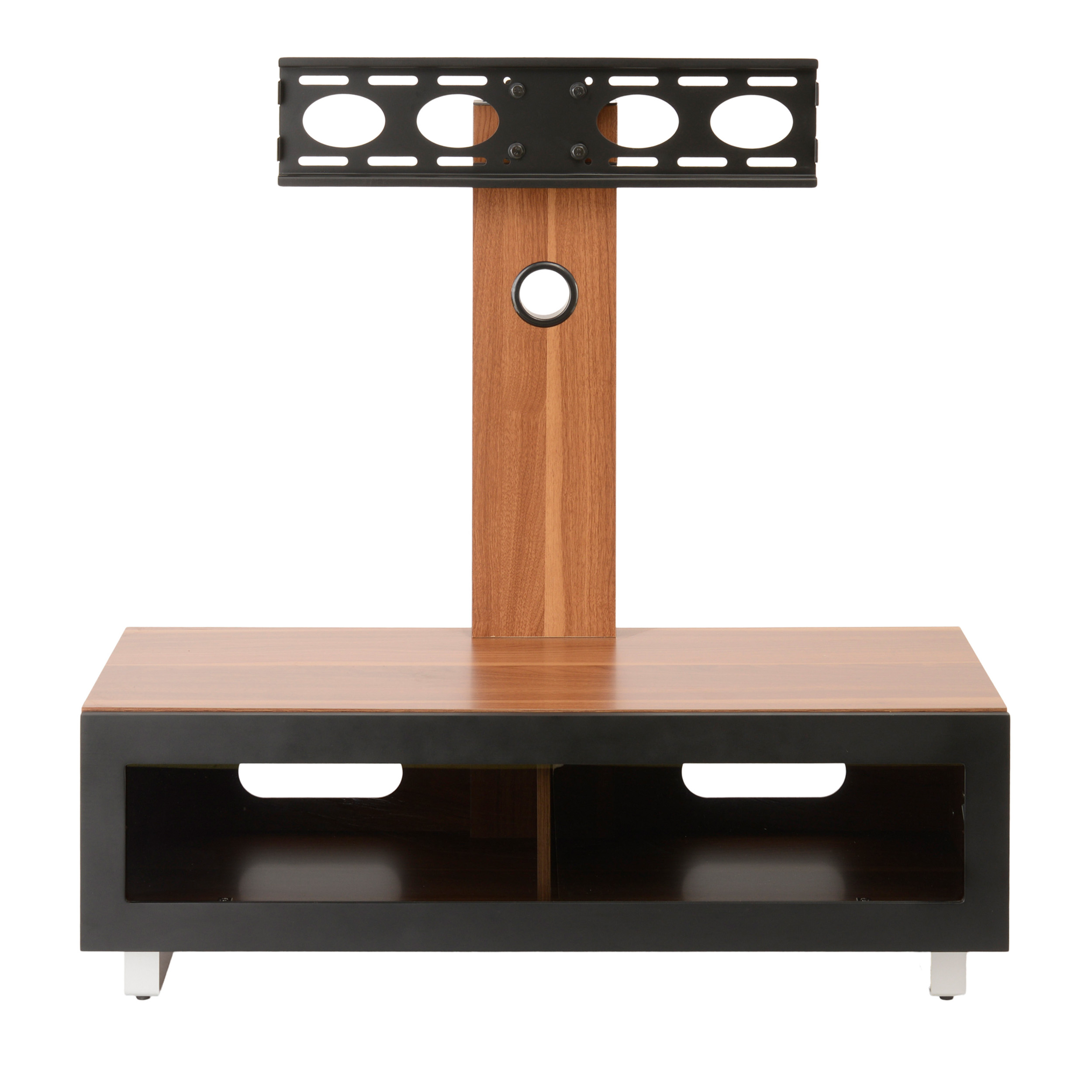 TTAP 1050mm TV Pedestal Stand Upto 50inch Walnut & Black