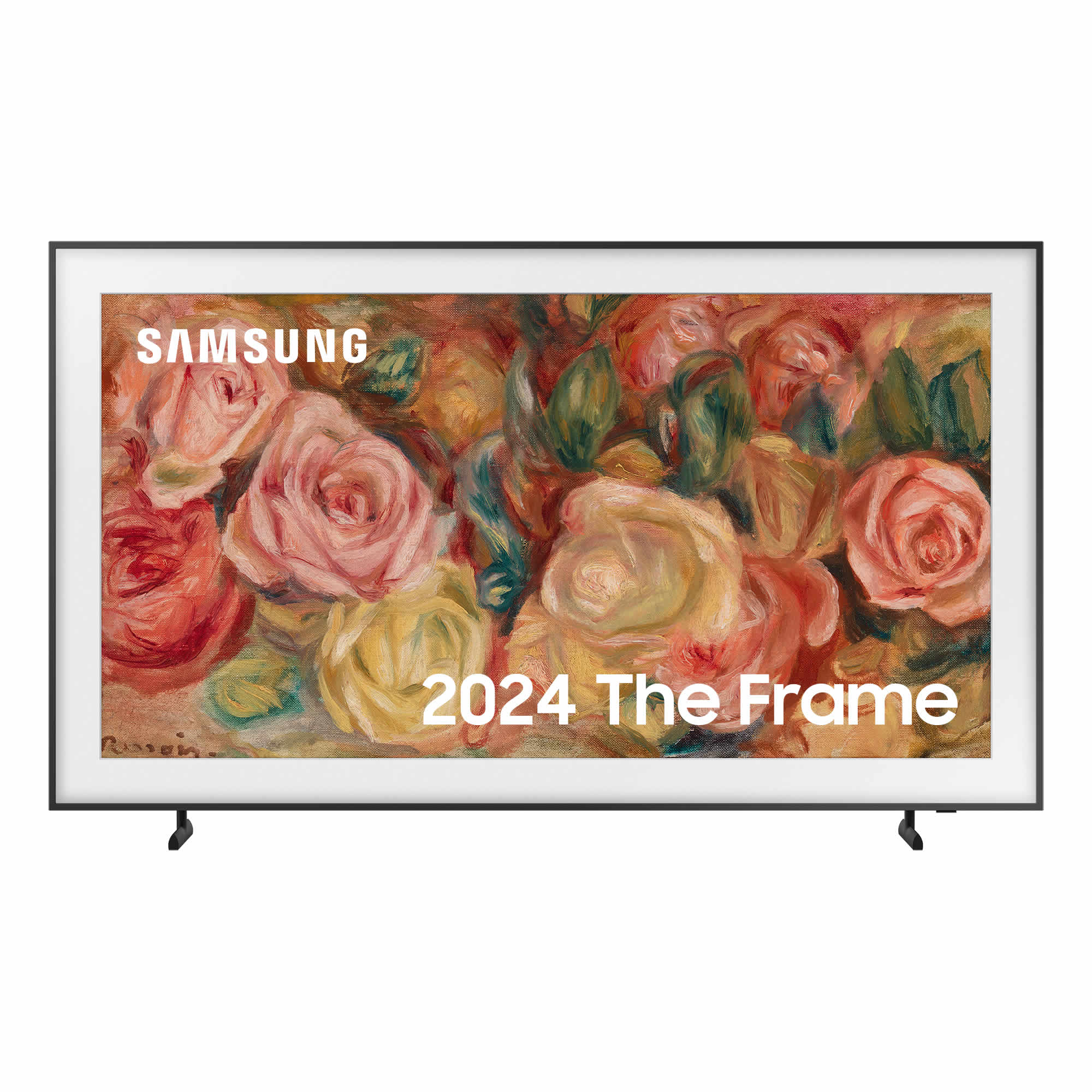 Image of 55" SAMSUNG The Frame Art Mode QE55LS03DAUXXU Smart 4K Ultra HD HDR QLED TV with Wall Mount, Black